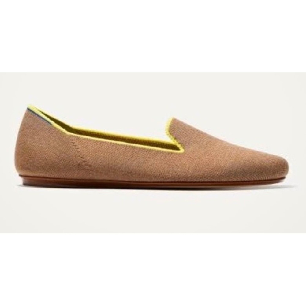 Rothys Merino Wool Loafers Womens Size 10.5 Clove Yellow Minimalist Washable